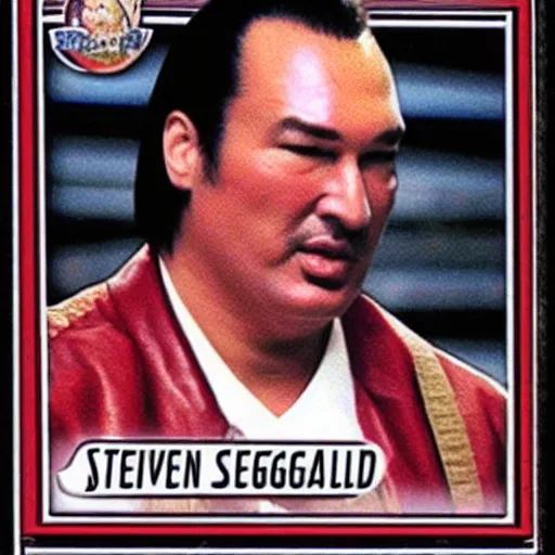 Image similar to Steven Seagal trading card