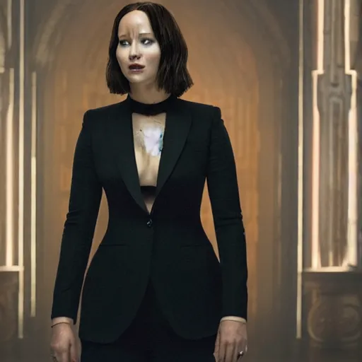 Image similar to Promo photo of Jennifer Lawrence as Jane Wick in 2029 spinoff of John Wick