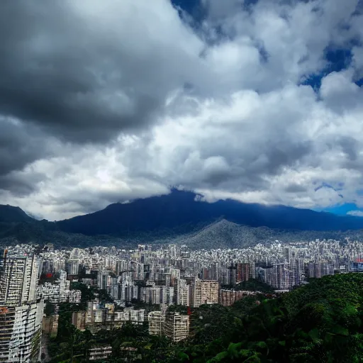 Image similar to Caracas Venezuela, 4K award winning photography lighting