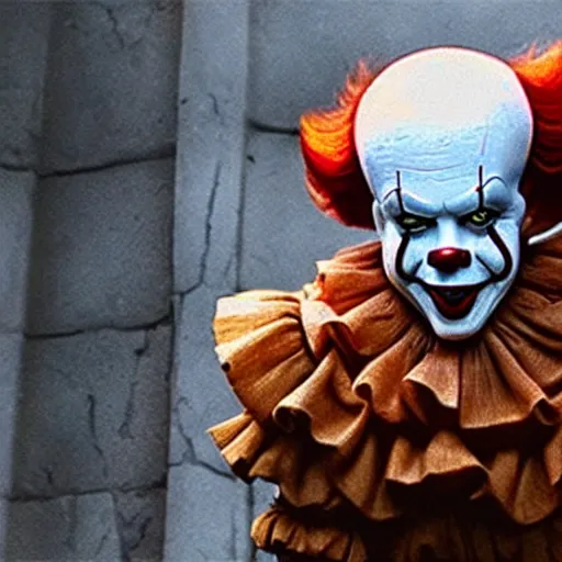 Image similar to Real life picture of Pennywise