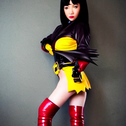 Prompt: Gogo from Kill Bill wears boots, full body shot, hd quality, sharp focus, by artgerm, photo taken by a nikon