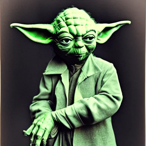 Prompt: Sale Goodman, yoda, photographic