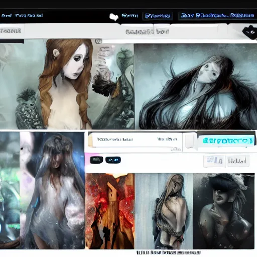 Image similar to trending on deviantart