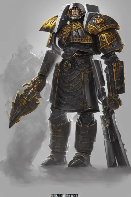 Image similar to armor portrait heros warhammer 4 0 k horus heresy fanart - the primarchs emperor by johannes helgeson animated with vfx concept artist & illustrator global illumination ray tracing hdr fanart arstation zbrush central hardmesh 8 k octane renderer comics stylized