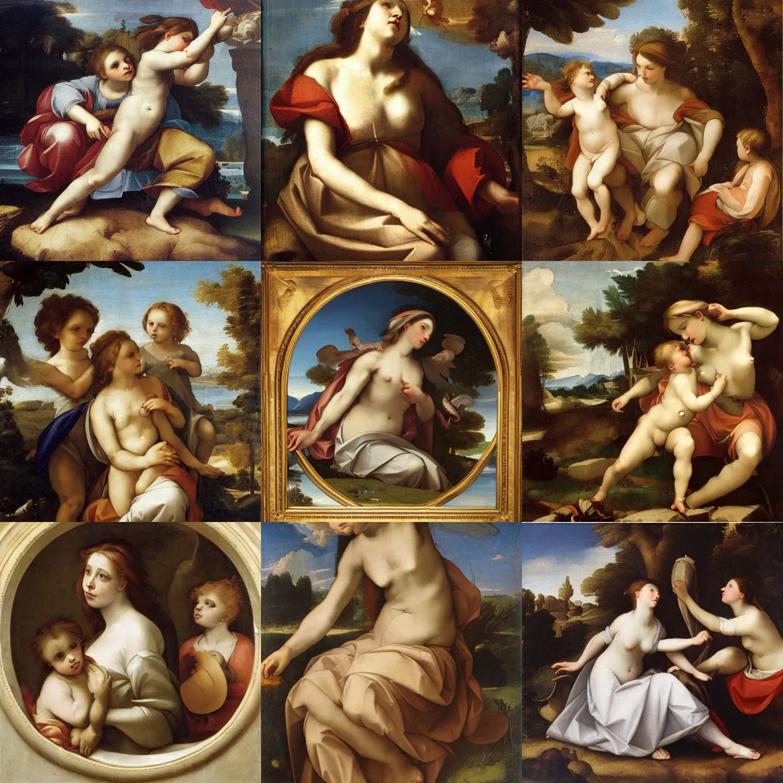 Prompt: an artwork by correggio