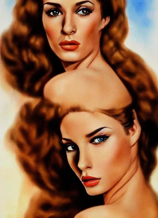 Image similar to portrait photo of a gorgeous young valery kaufman as Bond Girl in James Bond movie, with intricate detailed in the style of stefan kostic realistic sharp