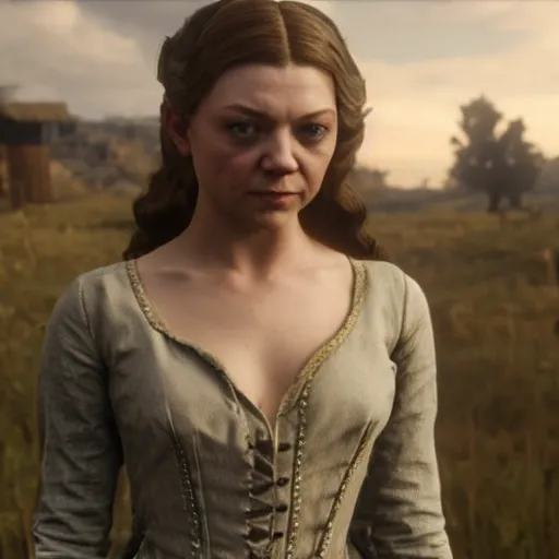 Prompt: Natalie Dormer as a character in rdr2