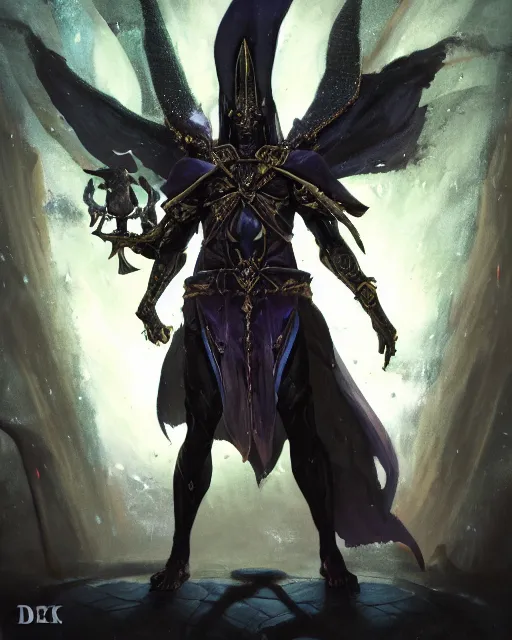 Image similar to Anubis Necromancer, magic the gathering artwork, D&D, fantasy, cinematic lighting, centered, symmetrical, highly detailed, digital painting, artstation, concept art, smooth, sharp focus, illustration, volumetric lighting, epic Composition, 8k, art by Akihiko Yoshida and Greg Rutkowski and Craig Mullins, oil painting, cgsociety