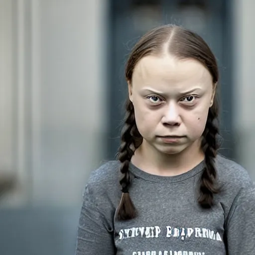 Image similar to the daughter of greta thunberg and steve buscemi