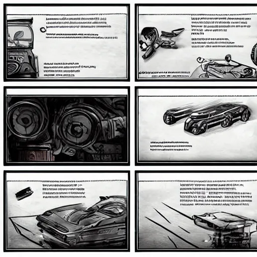 Image similar to car engine car parts concept art card, comic page, dishonored style, ui card