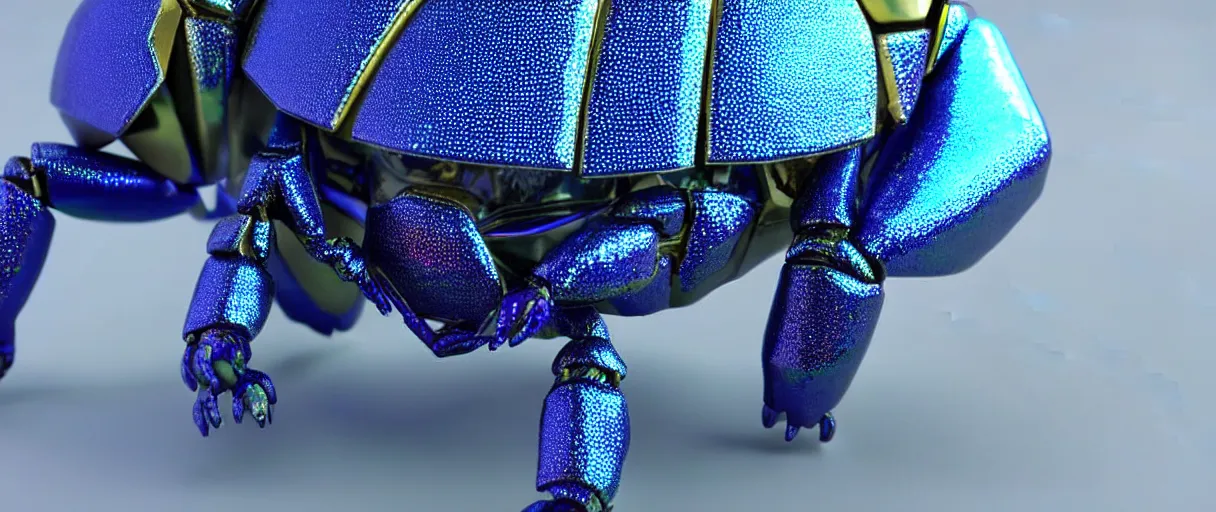 Prompt: high quality 3d render close-up scarab! with jeweled holographic gorgeous hyperdetailed moody blue lighting octane low angle hd 8k sharp shallow depth of field