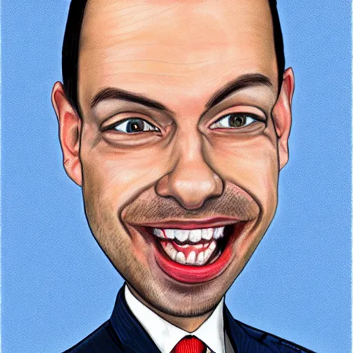 Image similar to andrew tate, caricature