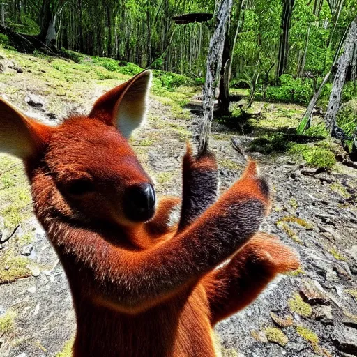 Image similar to wild gummy kangaroo, epic photo