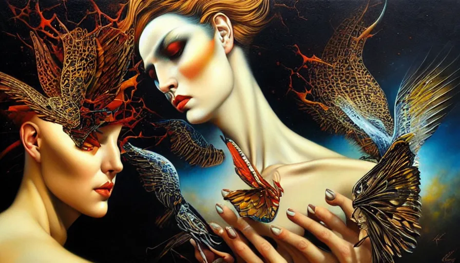 Image similar to the two complementary forces that make up all aspects and phenomena of life, by Karol Bak