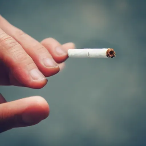 Image similar to normal man's hand with cigarette