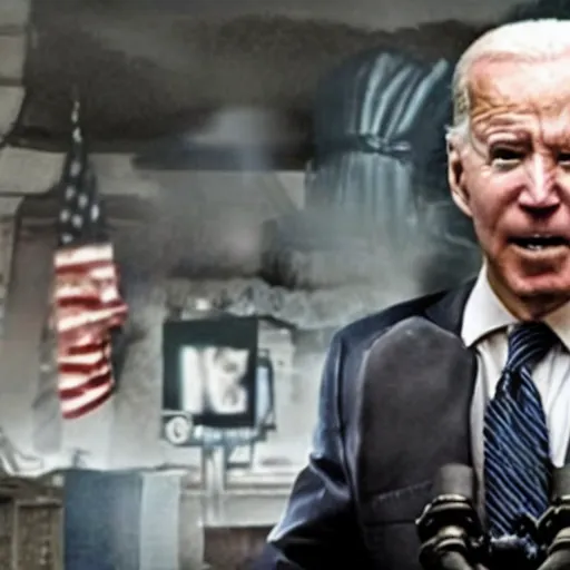 Image similar to Joe Biden as Bane in The Dark Knight Rises