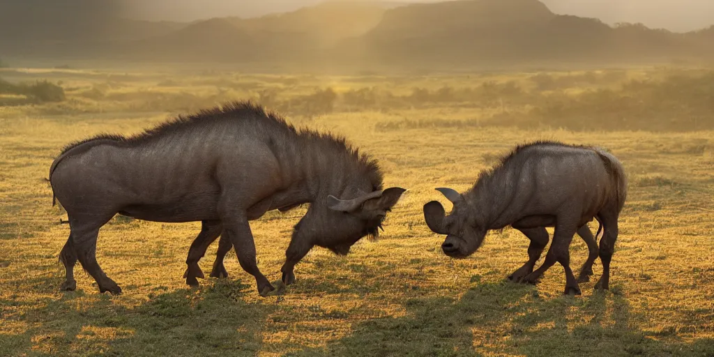 Image similar to halo warthog sitting on the landscape, sunrise