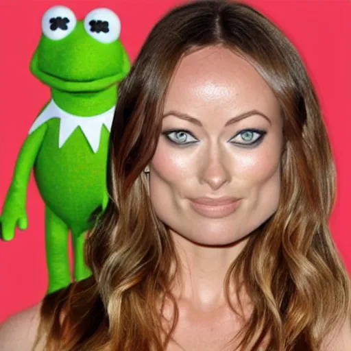 Image similar to Olivia Wilde as a muppet