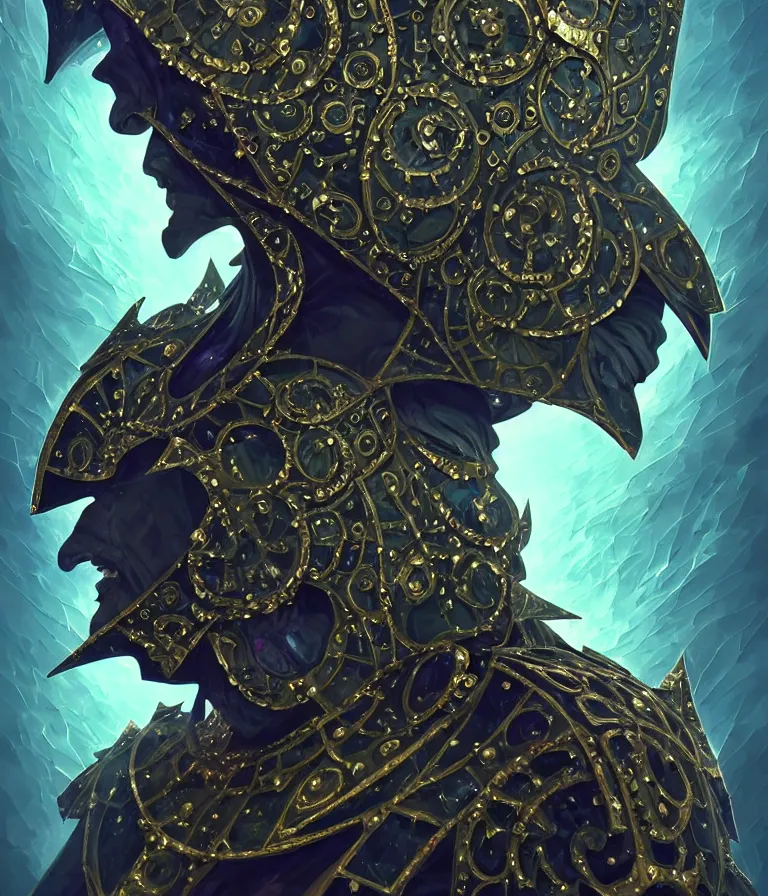 Image similar to front!!! shot of a court jester!!! character, mesmerizing fractal hypercubes, obsidian, dark holography!!!, future, metallic galactic, crystalline edges, polygonal, elegant, highly detailed, centered, (((artstation, concept art, jagged, sharp focus, artgerm, Tomasz Alen Kopera, Peter Mohrbacher, donato giancola, Joseph Christian Leyendecker, WLOP, Boris Vallejo))), ((raytracing)), mugshot!!!!!, ugly!!!!!!, octane render, nvidia raytracing demo, octane render, nvidia raytracing demo, octane render, nvidia raytracing demo, 8K