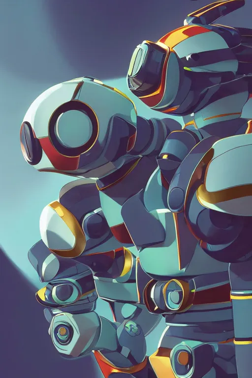 Image similar to metabots medabots medarotto medarot robot minimalist comics helmet mask neon cybereye, behance hd by jesper ejsing, by rhads, makoto shinkai and lois van baarle, ilya kuvshinov, rossdraws global illumination ray tracing hdr radiating a glowing aura