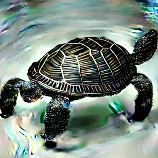 Image similar to artistic wire sculpture of a turtle highly detailed museum piece