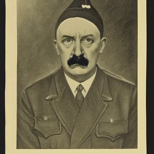 Prompt: Adolf Hitler dressed as a rabbi