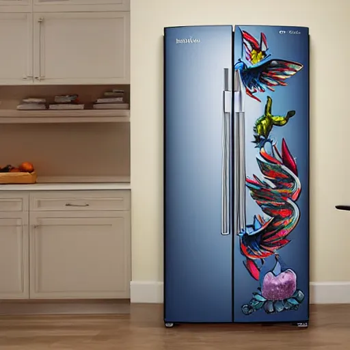 Image similar to refrigerator with wings