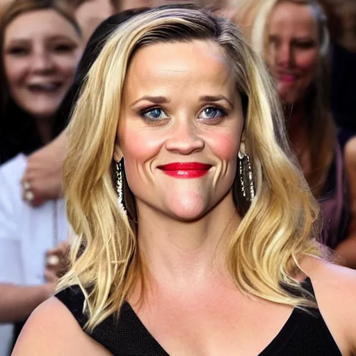 Image similar to reece witherspoon made of rice