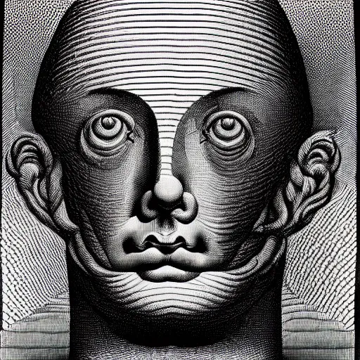 Image similar to grainy spray effect super conceptual post - mortem monumental portrait made by escher and william blake, highly conceptual art, intricate detailed painting, illustration sharp geometric detail, vector sharp graphic, controversial, manga 1 9 9 0