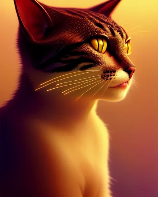 Prompt: portrait of humanoid cat, highly detailed vfx portrait, unreal engine, greg rutkowski, loish, rhads, beeple, makoto shinkai and lois van baarle, ilya kuvshinov, rossdraws, tom bagshaw, alphonse mucha, global illumination, detailed and intricate environment