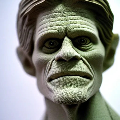 Image similar to foam willem dafoe made of foam : intricate, elegant, highly detailed, centered, smooth, sharp focus,