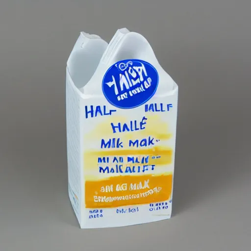 Image similar to half an half milk carton