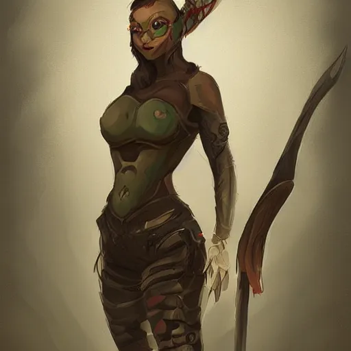 Image similar to 🐢🏹, character concept, digital painting, WLOP, deviantart