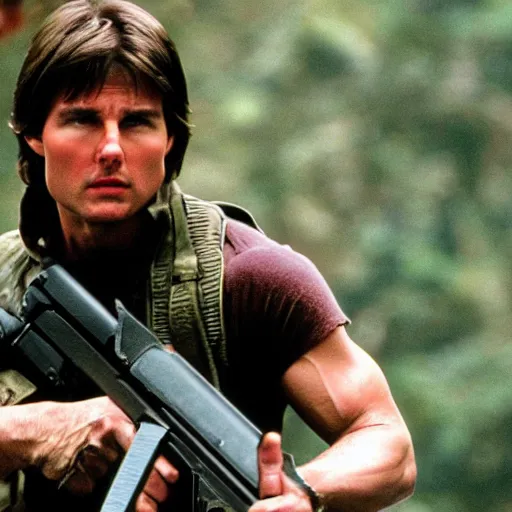 Prompt: tom cruise as rambo - n 2