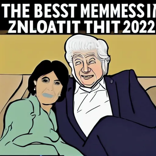 Image similar to the best meme of 2023 according to r/politics