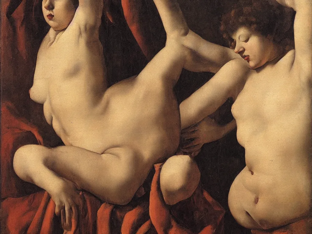 Image similar to Artemisia Gentileschi painting of female body