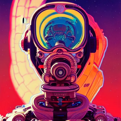 Prompt: high quality high detail portrait of a diesel punk in an alien world, tristan eaton, victo ngai, artgerm, rhads, ross draws, hyperrealism, intricate detailed, alphonse mucha, 8 k, sci - fi, pastel colors, artstation,