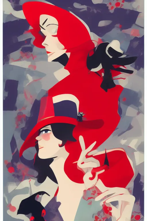 Image similar to carmen sandiego by sho murase