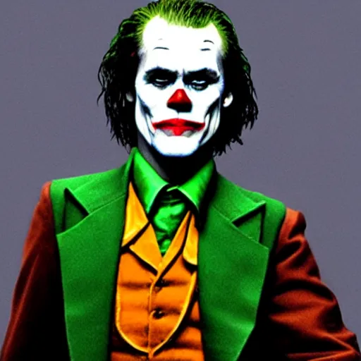 Image similar to Jim Carrey as the Joker