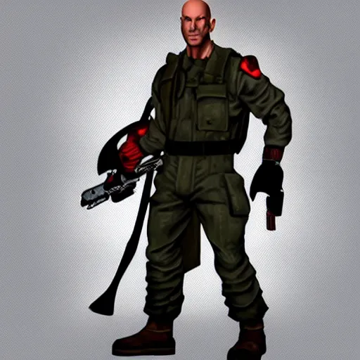 Image similar to PSX JRPG Character Portrait of GI Joe Destro