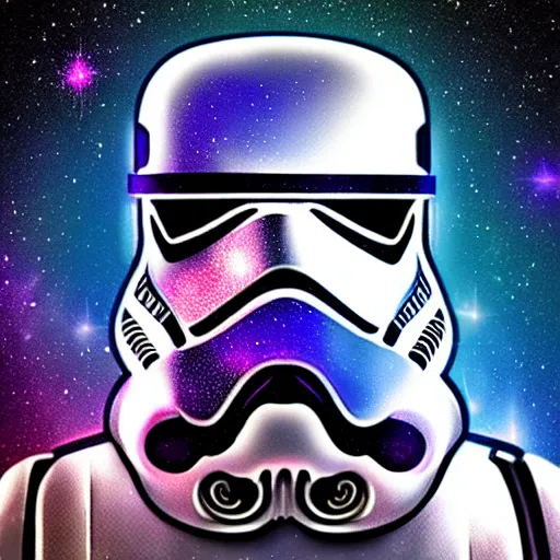 Image similar to galaxy stormtrooper