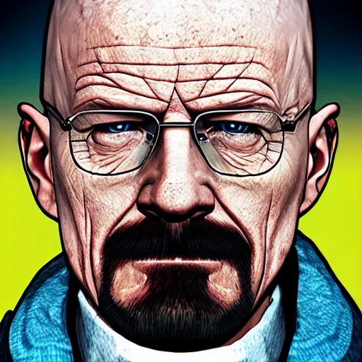 Prompt: walter White in among us video game