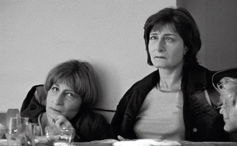 Prompt: a still from a movie directed by chantal akerman, high quality, very detailed,