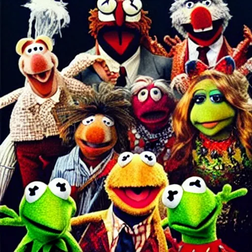Prompt: “ the muppets directed by david cronenberg, surreal ”