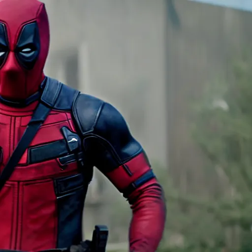 Prompt: deadpool in sons of anarchy 4 k detailed