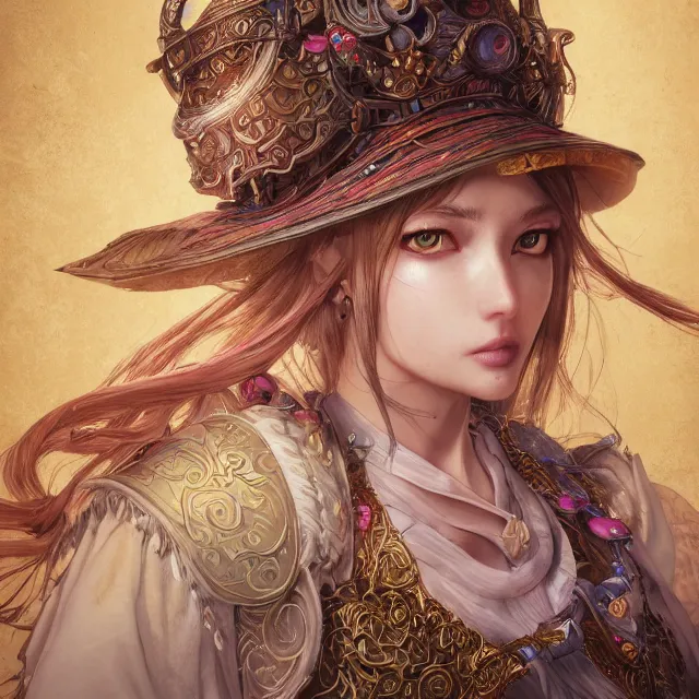 Prompt: studio portrait of neutral good colorful female cleric bard healer as absurdly beautiful, elegant, young sensual pretty woman, ultrafine hyperrealistic detailed face illustration by kim jung gi, irakli nadar, intricate linework, sharp focus, bright colors, matte, octopath traveler, final fantasy, unreal engine highly rendered, global illumination, radiant light, intricate environment