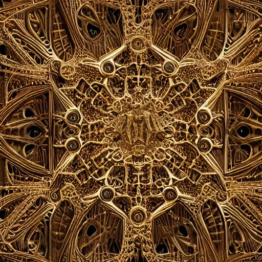 Image similar to a photo - real delicate sculpture of an ornate detailed cathedral populated by mandelbrot fractals, micro detail, unreal engine, backlit lighting, octane renderer, colorful, physically based rendering, tribal art, trending on cgsociety