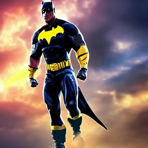 Prompt: Dwayne Johnson as Batgirl digital art 4k detailed super realistic