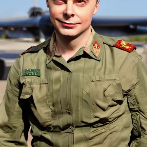 Prompt: sheldon cooper russian millitary propoganda