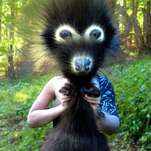 Prompt: i am a large alien that is full of funky skunks